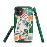 Kingston Jamaica Jamaican  iPhone 13 12 11 Pro Max Mini Phone Case iPhone XS XR SE 7 8 Plus Pro Max Mini Phone Case