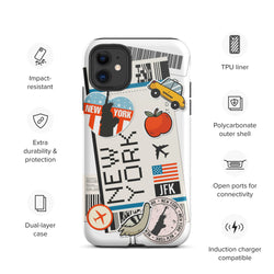 New York ny nyc American iPhone 14 13 12 11 Pro Max Plus Mini Handyhülle iPhone Robuste Schutzhülle für iPhone