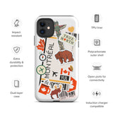 Montreal Québec Quebec Kanada Kanadische iPhone 14 13 12 11 Pro Max Plus Mini Handyhülle iPhone Robuste Schutzhülle