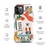 Lima Peru Peruvian  iPhone 14 13 12 11 Pro Max Plus Mini Phone Case iPhone X XS XR SE 7 8