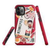 Winnipeg Manitoba Canada Canadian iPhone 13 12 11 Pro Max Mini Phone Case iPhone XS  XR SE 7 8 Plus Pro Max Mini Phone Case