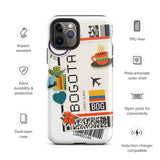 Bogota Colombia Colombian Flag iPhone Case 15 14 13 12 11 Pro Max Plus Mini Travel Souvenir Tourist Beach Lover Food Patriot Gifts