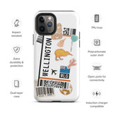 Wellington New Zealand  iPhone 14 13 12 11 Pro Max Plus Mini Phone Case iPhone Tough Rugged Protective iPhone case