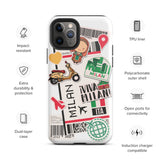 Milan Italy Italian Milano Italia  iPhone 14 13 12 11 Pro Max Plus Mini Phone Case Milano Italia iPhone X XS XR SE 7 8 iPhone case