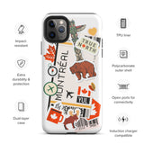 Montreal Québec Quebec Kanada Kanadische iPhone 14 13 12 11 Pro Max Plus Mini Handyhülle iPhone Robuste Schutzhülle