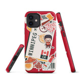 Winnipeg Manitoba Canada Canadian iPhone 13 12 11 Pro Max Mini Phone Case iPhone XS  XR SE 7 8 Plus Pro Max Mini Phone Case