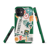Kingston Jamaica Jamaican  iPhone 13 12 11 Pro Max Mini Phone Case iPhone XS XR SE 7 8 Plus Pro Max Mini Phone Case