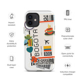 Bogota Colombia Colombian Flag iPhone Case 15 14 13 12 11 Pro Max Plus Mini Travel Souvenir Tourist Beach Lover Food Patriot Gifts