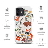 Montreal Québec Quebec Kanada Kanadische iPhone 14 13 12 11 Pro Max Plus Mini Handyhülle iPhone Robuste Schutzhülle