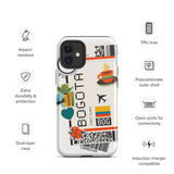Bogota Colombia Colombian Flag iPhone Case 15 14 13 12 11 Pro Max Plus Mini Travel Souvenir Tourist Beach Lover Food Patriot Gifts