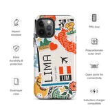 Lima Peru Peruvian  iPhone 14 13 12 11 Pro Max Plus Mini Phone Case iPhone X XS XR SE 7 8