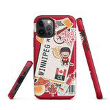 Winnipeg Manitoba Canada Canadian iPhone 13 12 11 Pro Max Mini Phone Case iPhone XS  XR SE 7 8 Plus Pro Max Mini Phone Case