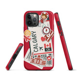Calgary Alberta Canada Canadian  iPhone 13 12 11 Pro Max Mini Phone Case iPhone XS XR SE 7 8 Plus Pro Max Mini Phone Case