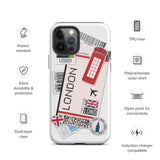 London England British  United Kingdom iPhone 14 13 12 11 Pro Max Plus Mini Phone Case iPhone Tough Rugged Protective iPhone case