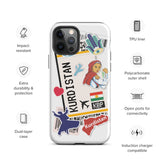 Kudistan Kurdish Kurd  iPhone 14 13 12 11 Pro Max Plus Mini Phone Case iPhone Tough Rugged Protective iPhone case