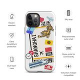 Shanghai China Chinese  iPhone 14 13 12 11 Pro Max Plus Mini Phone Case iPhone Tough Rugged Protective iPhone case