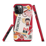 Winnipeg Manitoba Canada Canadian iPhone 13 12 11 Pro Max Mini Phone Case iPhone XS  XR SE 7 8 Plus Pro Max Mini Phone Case