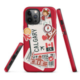 Calgary Alberta Canada Canadian  iPhone 13 12 11 Pro Max Mini Phone Case iPhone XS XR SE 7 8 Plus Pro Max Mini Phone Case