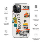 Bogota Colombia Colombian Flag iPhone Case 15 14 13 12 11 Pro Max Plus Mini Travel Souvenir Tourist Beach Lover Food Patriot Gifts