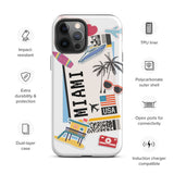 Miami Beach Florida iPhone 14 13 12 11 Pro Max Plus Mini Phone Case iPhone Tough Rugged Protective iPhone case