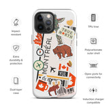 Montreal Québec Quebec Kanada Kanadische iPhone 14 13 12 11 Pro Max Plus Mini Handyhülle iPhone Robuste Schutzhülle