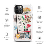 Florence Italy Italian  Italia iPhone 14 13 12 11 Pro Max Plus Mini Phone Case Tough Rugged Protective iPhone case