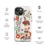 Montreal Québec Quebec Kanada Kanadische iPhone 14 13 12 11 Pro Max Plus Mini Handyhülle iPhone Robuste Schutzhülle