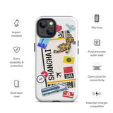 Shanghai China Chinese  iPhone 14 13 12 11 Pro Max Plus Mini Phone Case iPhone Tough Rugged Protective iPhone case