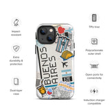 Buenos Aires Argentina Argentinian  iPhone 14 13 12 11 Pro Max Plus Mini Phone Case iPhone X XS XR SE 7 8