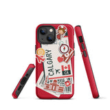 Calgary Alberta Canada Canadian  iPhone 13 12 11 Pro Max Mini Phone Case iPhone XS XR SE 7 8 Plus Pro Max Mini Phone Case
