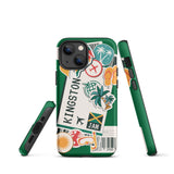 Kingston Jamaica Jamaican  iPhone 13 12 11 Pro Max Mini Phone Case iPhone XS XR SE 7 8 Plus Pro Max Mini Phone Case