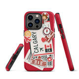 Calgary Alberta Canada Canadian  iPhone 13 12 11 Pro Max Mini Phone Case iPhone XS XR SE 7 8 Plus Pro Max Mini Phone Case