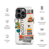 Bogota Colombia Colombian Flag iPhone Case 15 14 13 12 11 Pro Max Plus Mini Travel Souvenir Tourist Beach Lover Food Patriot Gifts