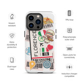 Florence Italy Italian  Italia iPhone 14 13 12 11 Pro Max Plus Mini Phone Case Tough Rugged Protective iPhone case