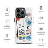 South Bend Indiana Notre Dame iPhone 14 13 12 11 Pro Max Plus Mini Phone Case iPhone Tough Rugged Protective iPhone case