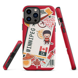 Winnipeg Manitoba Canada Canadian iPhone 13 12 11 Pro Max Mini Phone Case iPhone XS  XR SE 7 8 Plus Pro Max Mini Phone Case