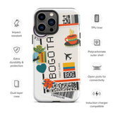 Bogota Colombia Colombian Flag iPhone Case 15 14 13 12 11 Pro Max Plus Mini Travel Souvenir Tourist Beach Lover Food Patriot Gifts