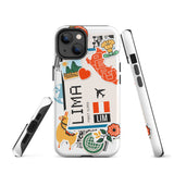 Lima Peru Peruvian  iPhone 14 13 12 11 Pro Max Plus Mini Phone Case iPhone X XS XR SE 7 8