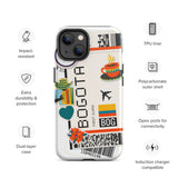 Bogota Colombia Colombian Flag iPhone Case 15 14 13 12 11 Pro Max Plus Mini Travel Souvenir Tourist Beach Lover Food Patriot Gifts