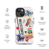 Kudistan Kurdish Kurd  iPhone 14 13 12 11 Pro Max Plus Mini Phone Case iPhone Tough Rugged Protective iPhone case