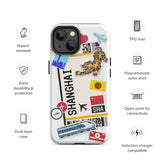 Shanghai China Chinese  iPhone 14 13 12 11 Pro Max Plus Mini Phone Case iPhone Tough Rugged Protective iPhone case