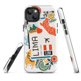 Lima Peru Peruvian  iPhone 14 13 12 11 Pro Max Plus Mini Phone Case iPhone X XS XR SE 7 8