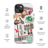 Milan Italy Italian Milano Italia  iPhone 14 13 12 11 Pro Max Plus Mini Phone Case Milano Italia iPhone X XS XR SE 7 8 iPhone case