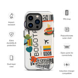 Bogota Colombia Colombian Flag iPhone Case 15 14 13 12 11 Pro Max Plus Mini Travel Souvenir Tourist Beach Lover Food Patriot Gifts