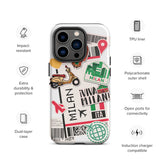 Milan Italy Italian Milano Italia  iPhone 14 13 12 11 Pro Max Plus Mini Phone Case Milano Italia iPhone X XS XR SE 7 8 iPhone case