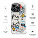 Buenos Aires Argentina Argentinian  iPhone 14 13 12 11 Pro Max Plus Mini Phone Case iPhone X XS XR SE 7 8