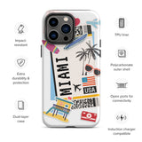 Miami Beach Florida iPhone 14 13 12 11 Pro Max Plus Mini Phone Case iPhone Tough Rugged Protective iPhone case