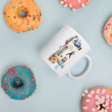 Boston Massachusetts American Coffee Mug White Glossy Cup Personalized Custom City Name