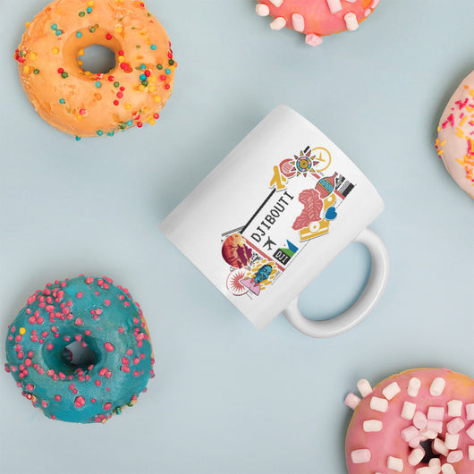 Djibouti East Africa Djiboutian Coffee Mug White Glossy Cup Personalized Custom City Name
