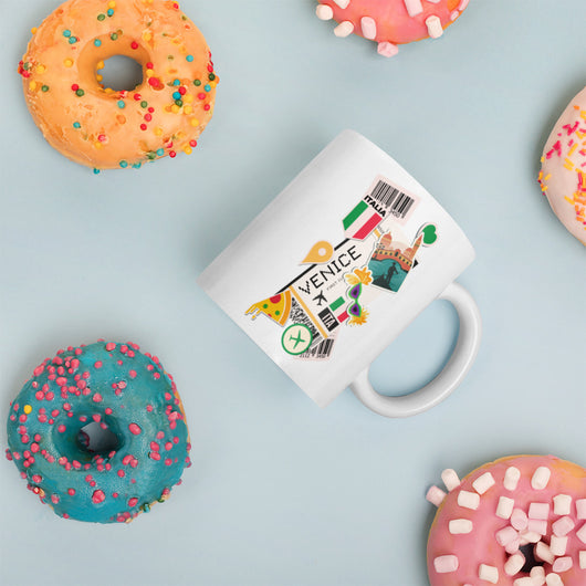 Venice Italy Italian Venezia Italia Coffee Mug White Glossy Cup Personalized Custom City Name
